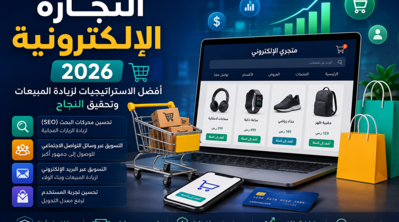 التجارة الإلكترونية 2026: أفضل الاستراتيجيات لزيادة المبيعات وتحقيق النجاح